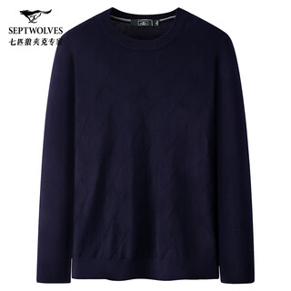 Septwolves wool sweater men's winter 100% sheep wool cold-proof warm sweater sweater men's top winter clothes