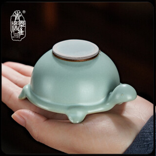 He jiagong tea strainer ru kiln tea strainer strainer single tea filter tea set accessories jingdezhen ceramic tea pet ru porcelain open piece tianqing prophet tea strainer - single network