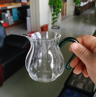 Mrs. steel cup sea divider leaky bubble cup kung fu tool set 300ml green handle lucky bag cup