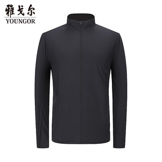 Youngor jacket men's quality nylon fully laminated single jacket style simple, clean, casual and versatile 2026 shopping mall same style black yjjk430232ala s 165/88a (recommended 100-120jin jin equals 0.5kg)