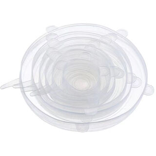 Yongfanduo specifications fresh-keeping lids large, medium and small, fresh-keeping bowl lids, basin lids, wine jar lids, microwave-resistant lids, round 6-piece set, 1 set