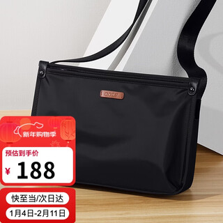 Golf golf shoulder bag men's large-capacity crossbody bag men's business casual water-repellent lightweight mobile phone bag trendy ipad messenger bag fashion men's shoulder bag 5i797463j black