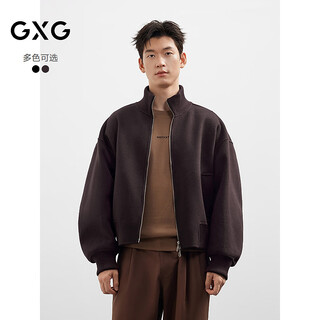 Gxggxg men's american casual stand collar double-sided wool short coat men's 25th winter new style dark purple 170/m