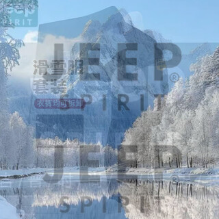 Jeep spirit ski suit for men and women, winter outdoor skiing, mountaineering and hiking, warm, windproof and cold-proof snowboarding suit, clothes and pants are removable, black m