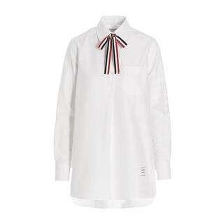 Thom browne women's shirt breathable and comfortable cotton white daily commuting top casual white one size | it-38