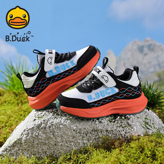 B.duck little yellow duck children's shoes 2026 children's hiking shoes breathable hiking sports outdoor high-top non-slip hiking shoes for boys and girls green gray size 27 suitable for feet length 16.3-16.8cm