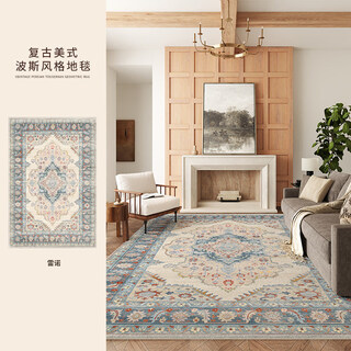 Xuanjia carpet living room 2025 new no-wash and wipeable light luxury high-end tianjin persian style carpet retro bedroom floor mat renault 200cm*400cm