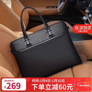 Cnoles men's briefcase large capacity crossbody bag business 15.6-inch laptop office bag new year's birthday gift