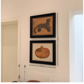 Chinese retro zen style solid wood dried flower vase decorations living room tea room tea table floral wood decorative decorations combination of two pieces_(pictured) free traceless nails