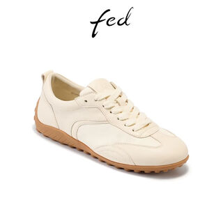 Fed tassel casual shoes spring new women's shoes plain performance wild moral training shoes comfortable forrest gump shoes women's zcb055 beige 35
