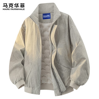 Mark huafei's new autumn and winter men's down jacket is loose, versatile, comfortable, thickened, fashionable, simple, handsome, high-end jacket for men