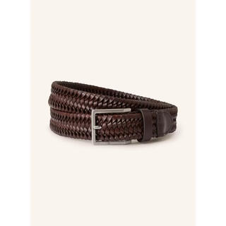 Tommy hilfiger men's belt corset decorative woven leather business daily belt simple braun 85