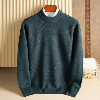 Guski brand wool sweater men's 100% pure wool loose thickened sweater winter knitted round neck trendy striped bottoming shirt dailan color 100% pure wool 4xl 190 reference weight 196jin jin is equal to 0.5kg -220jin jin is equal to 0.5kg