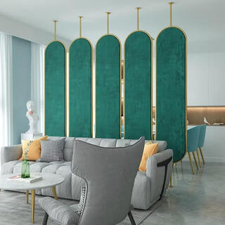 雅乐轩玻璃隔断可旋转屏风北 8mm 超白水波纹钢化玻璃