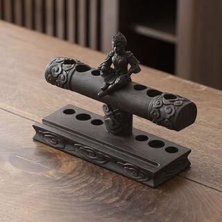 Sanqihu tea ceremony six gentlemen set kung fu tea set accessories supplies collection storage tea tools tools tea table ornaments monkey six gentlemen single rack (shelf shelf resin only)