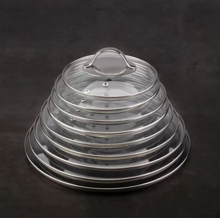 Yusenyi high-end thickened explosion-proof glass pot lid stainless steel accessories 26cm