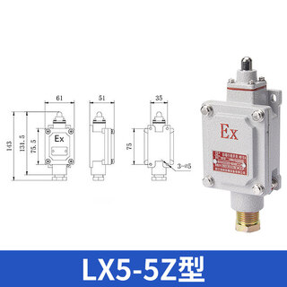 Explosion-proof travel switch lx5-15z/l/b/d/h/n bzx51 limit foot switch double pedal dlxk-10a lx5-5z type