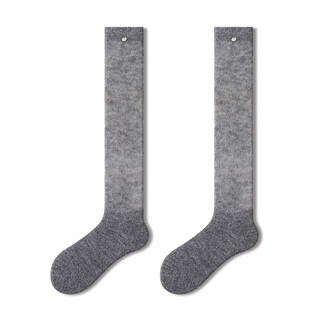 Pami primeet/pami gray calf socks autumn and winter new stockings warm pile socks miu stockings dark gray - pack 1 pair one size fits all (suitable for sizes 36-39)