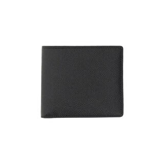 Maison margiela ss26 light luxury women's black bifold leather wallet black one size