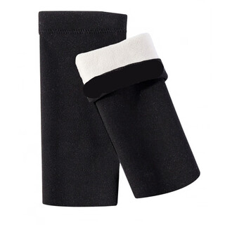 Ao yan lai woolen knee-pad stockings for women in autumn and winter, 30 cm, black, m 80-110 jin jin equals 0.5 kg