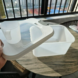 Xinyun jiameng dumpling box thickened non-stick refrigerator storage box household quick-frozen chaotic frozen food-grade crisper box multi-layer with lid cream white no odor - food-grade pp material three layers and one lid can hold 182 pieces can be returned if frozen