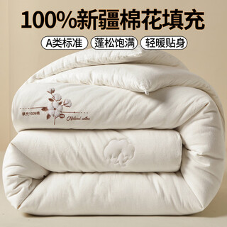 Atour shidai quilt winter quilt class a 100% cotton xinjiang cotton quilt winter thickening double 8-10 jin jin equals 0.5 kg quilt spring and autumn quilt core fengling white 150*200cm 8jin jin equals 0.5 kg
