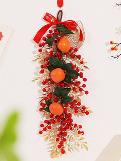 Xushansi 2026 horse new year decoration door pendant festive garland spring festival new year decoration supplies happy tree pendant indoor lucky tree pendant everything goes well / regular style