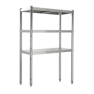 Fantasy thickened porous storage oven kitchen flip-top washing machine refrigerator multi-layer stainless steel shelf thickened width 50 long 80 high 130 three-layer porous