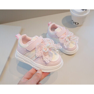 Dr. jiang girls' shoes 2025 new spring soft sole casual pink_foot length+1=inner length 28_inner length 17.3cm