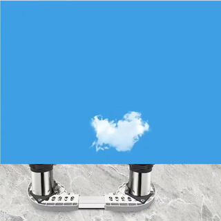 Yusen yi zhi jie xiao huang stainless steel mini washing machine base bracket heightened shock absorbing plastic bathroom duck floor anti-slip white fixed stainless steel 4 feet height 1214 cm 4 layers 1 layer 1 piece 1 layer