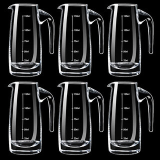 Tuojin german imported high-quality glass foreign wine red wine and white wine wine dispenser set for home and restaurant use 100 ml wine dispenser seven-character pot (6 pieces) 150ml