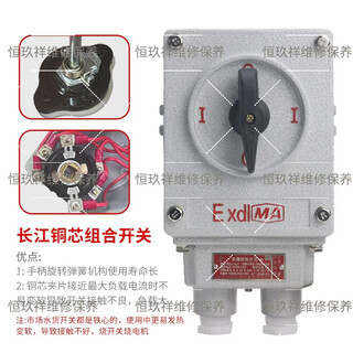 Yuyushan explosion-proof transfer switch bhz51-10a/25a/60a/100a series/explosion-proof combination switch/explosion-proof and dust-proof explosion-proof transfer switch 16a (iic)