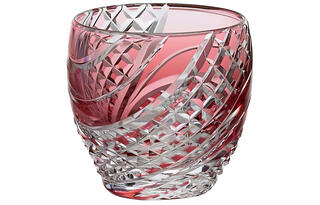 Kagami fish scale wine glass and set red 80ml wine/whiskey glass red 80ml