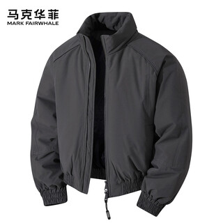 Mark huafei men's autumn and winter cotton clothes american stand collar coldproof jackets for men 2026 new thickened warm trendy loose cotton clothes for men