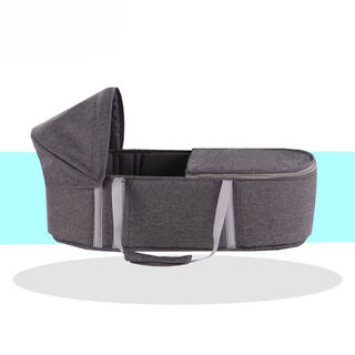 Sutong reliable protection, safe and secure newborn baby baby carrier portable crib baby folding multi-functional outing gray model 76 with mosquito net
