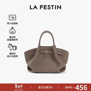 Lafitin new year's gift, first-layer cowhide small lazy bag for women 2025 new commuter leather cross-body dumpling bag handbag, elephant gray, first-layer cowhide, large size