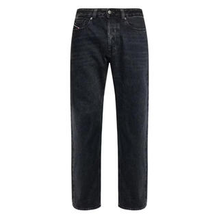 Diesel men's jeans are comfortable and durable, dark straight, daily commuting men's wear, trendy and simple, black, one size fits all | 33