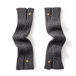 Pami white socks for women, spring and autumn button knitted leg covers, slim calf socks, autumn and winter stockings, pile socks, gray - pack 1 pair, one size fits all