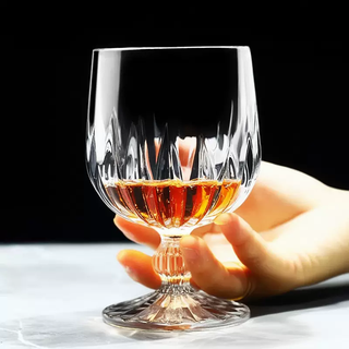 Yusenyi household high-end accessible high-end high-end crystal whiskey glass short brandy red wine glass cognac wine glass set single water drop 230ml 230ml 230 pieces single water drop 230ml