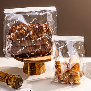 Fantasy toast packaging bag bread bag self-sealing 450g baking paper bag wire mochi cake biscuit packing large + bon french transparent curling stand-up bag 1000 factory price