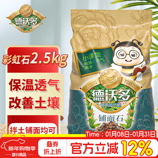 Dewoduo iridescent stone 2.5kg multicolored stone multi-succulent soil paving stone soilless cultivation matrix loose and breathable to improve the soil