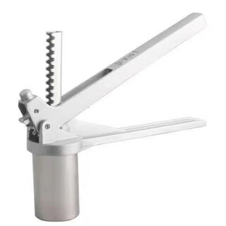 He jiagong stainless steel hand-pressed noodle machine household hand-cranked noodle machine manual hand-made noodle machine electroplated noodle bucket (iron material) + aluminum alloy handle 3