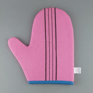 Shantou lincun korean original bathing gloves. bathing sea does not hurt. purchasing for women. pink_strip gloves.