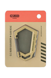 Other south korea cargocontainer ultra-light portable quick-hook eight-character buckle tactical detachable carabiner buckle khaki-small size 2 pieces