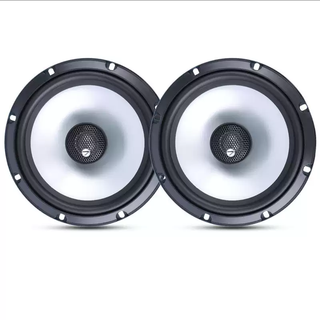 Yusenyi car audio modification complete set of 6.5-inch car speaker metal cone set coaxial subwoofer tweeter 6.5-inch coaxial speaker 1 pair with gasket and socket wiring harness universal + dual speakers