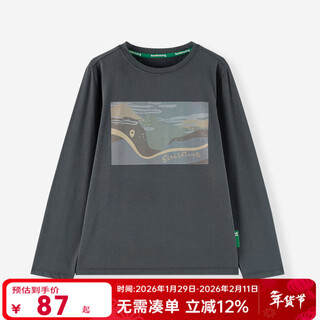 Linlintang wanli mountains and rivers linlintang 26 spring family style corn man original hand-painted long-sleeved parent-child t-shirt subo qingwa 165 l