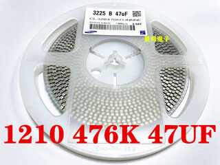 Chip capacitor 1210 47uf 476k
