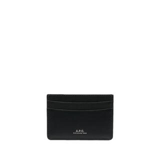 A.p.c. men's card holder, multiple card slots, built-in multi-function bag, front card slot, double layer, rear card slot, single layer, black black uni