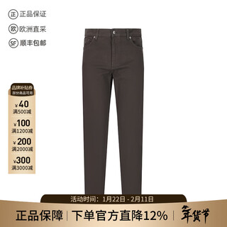 Zegna (zegna) new product men's cotton roccia slim casual pants trousers men's gift men ugpzwa2 city m69 tan 36