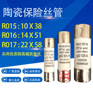Ro15 r015 rt18 rt14 ceramic fuse tube fuse 1a 6a 10a32a fuse core 10*38mm r015 10*38 3a